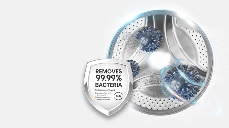 Hisense WD5I8043BWF — Hygiene Guard+