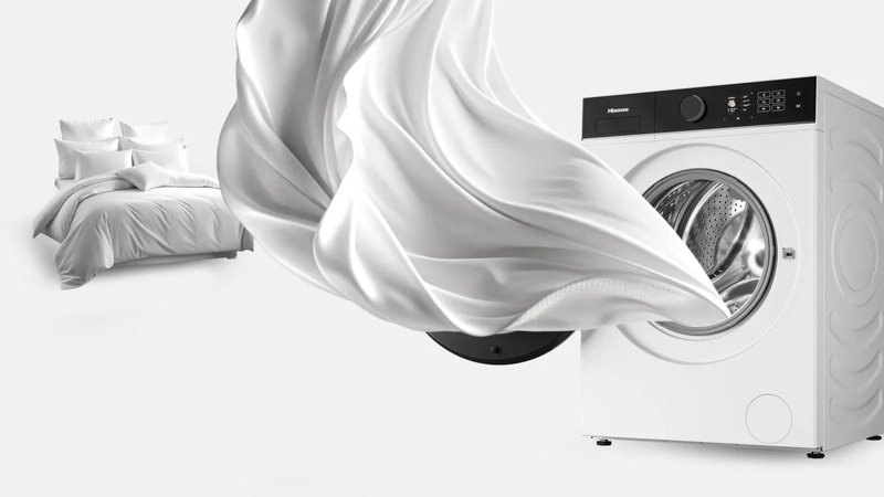 Hisense WD5I8043BWF — Starostlivosť o posteľnú bielizeň