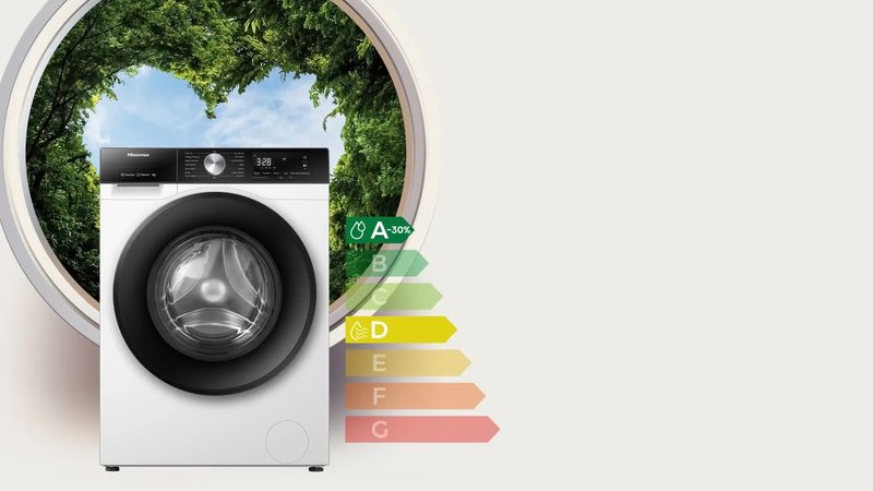 Hisense WF3S9043BB3 — O 30 % úspornejšia ako trieda A