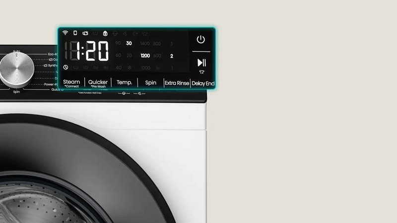 Hisense WF3S9043BB3 — Veľký LED ovládací displej