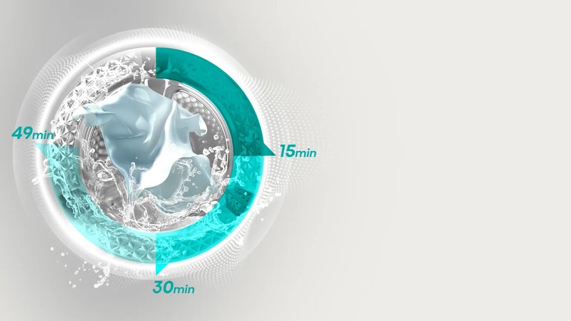 Hisense WF3S9043BW1 — Funkcia Quicker