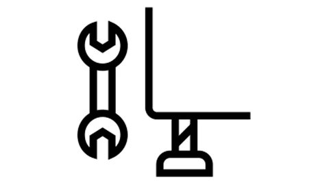 Liebherr WPGBI 5283 — 2 výškovo nastaviteľné nožičky