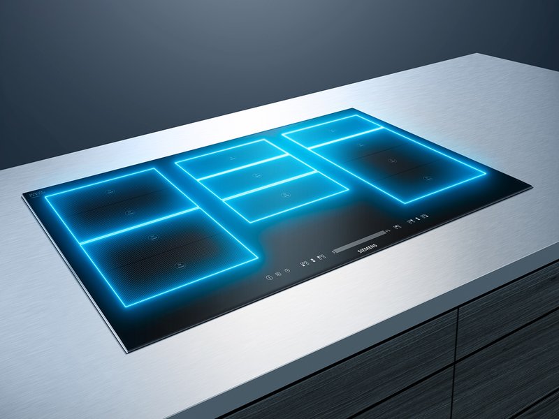 Siemens EX801LX67E — flexInduction: inteligentná varná plocha, ktorá sa dokonale prispôsobí vášmu riadu.