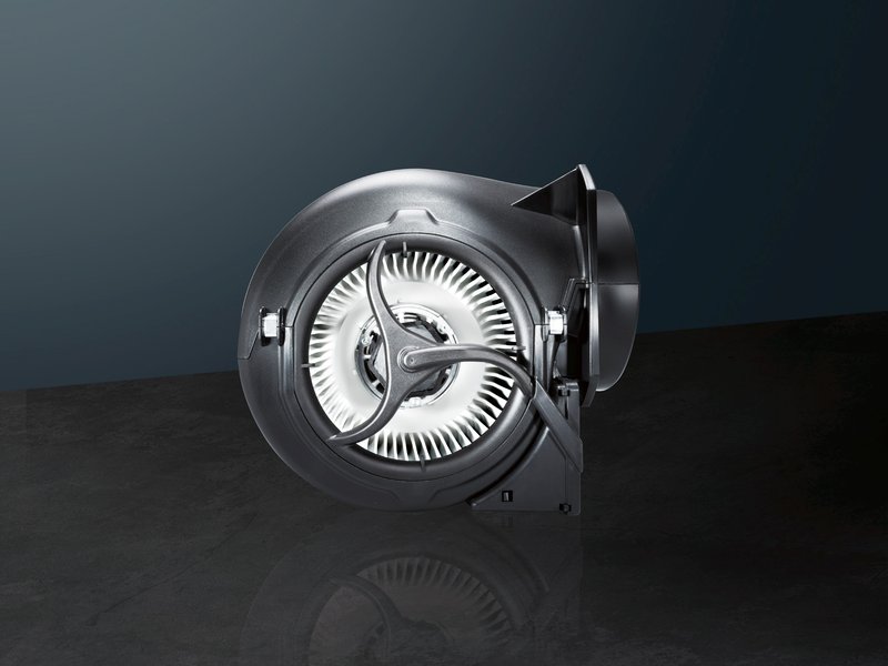 Siemens LC97BDN60 — iQdrive motor: tichý a vysokovýkonný motor zaručuje efektívnu elimináciu pachov a pary.