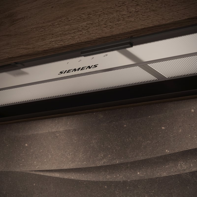 Siemens LJ65BCC60 — Sklenený panel: Chráňte horné skrinky pred parou počas varenia.