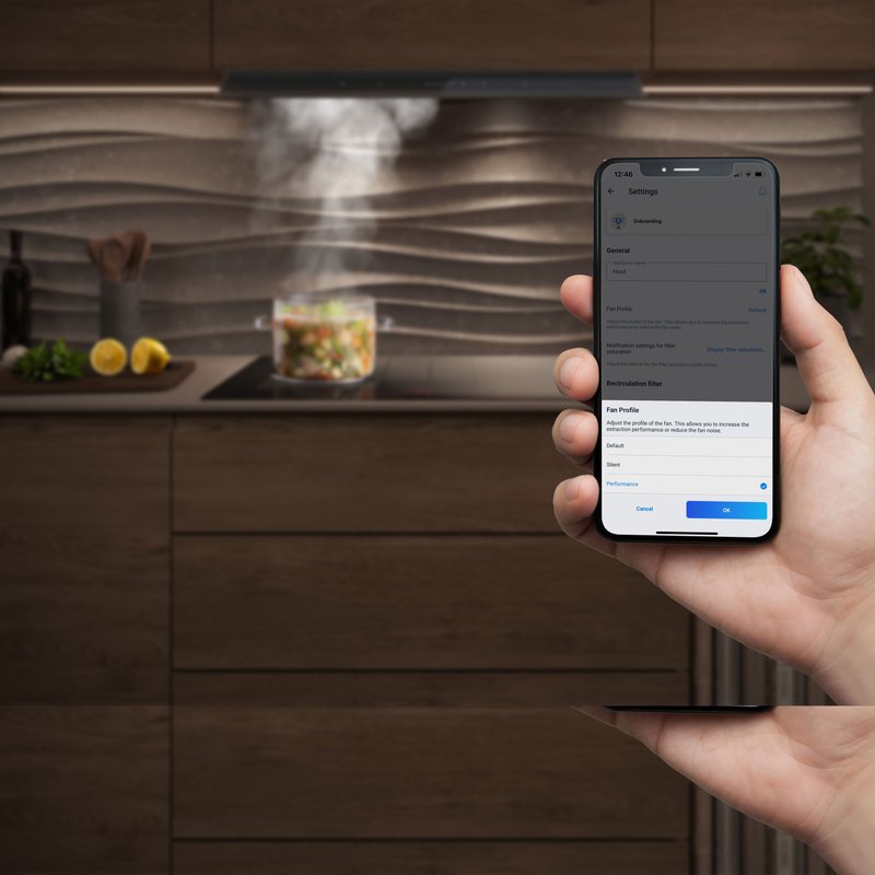 Siemens LJ97BDP60 — Profil výkonu: Personalizujte nastavenia odsávania pomocou Home Connect.