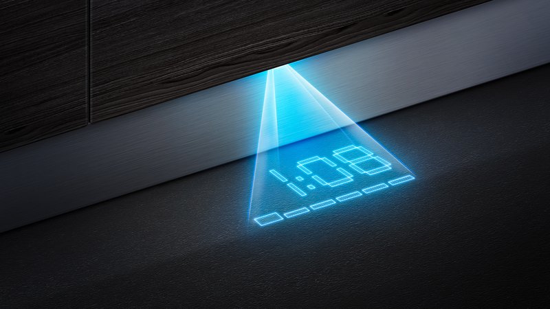 Siemens SR65ZX22ME — Všetky podstatné informácie zobrazené na podlahe – timeLight.