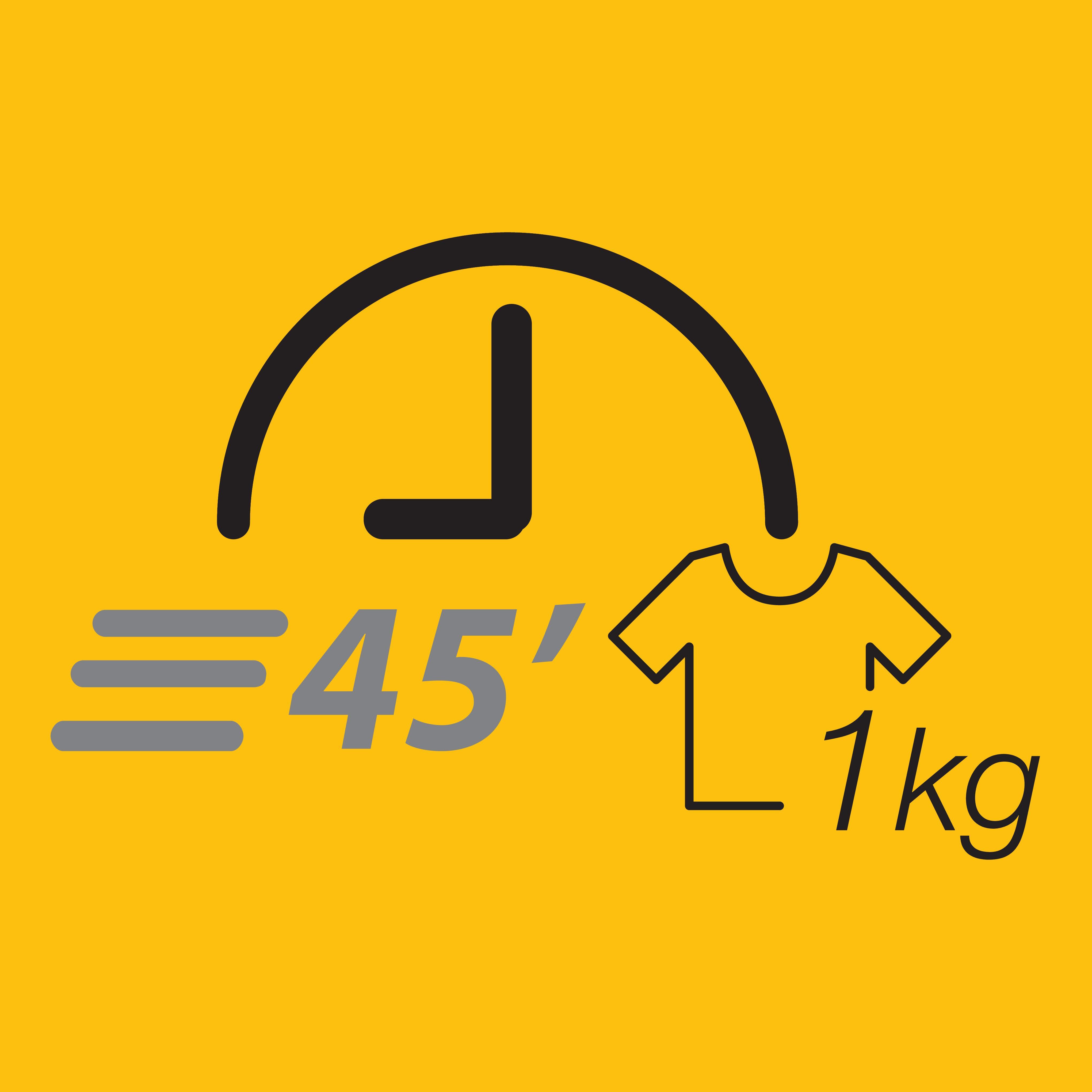 1 kg bielizne za 45 minút